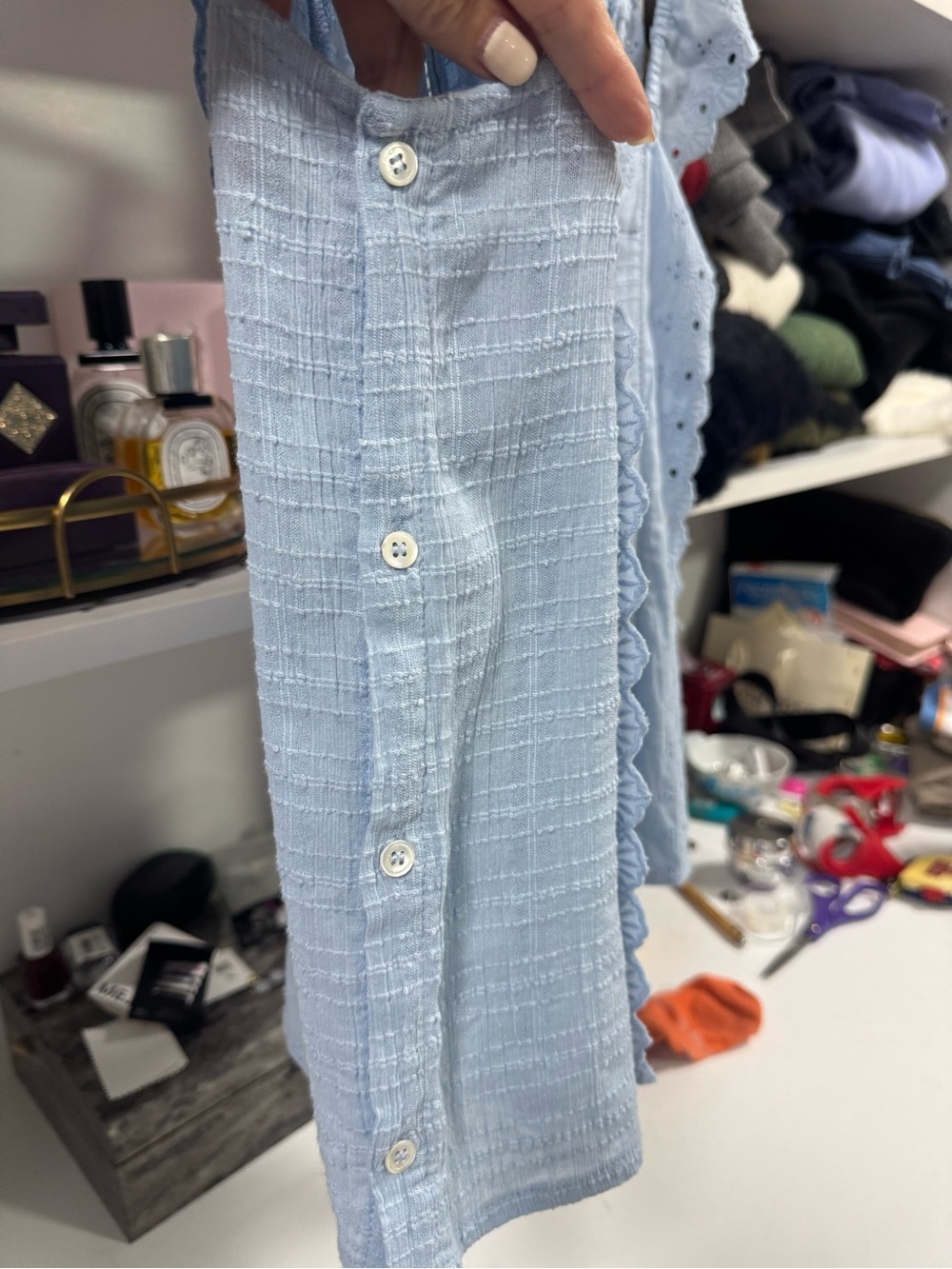 NWT Indi & Cold made in Spain Embroidered Cotton Top Size L | Retail $168 - Picture 6 of 7